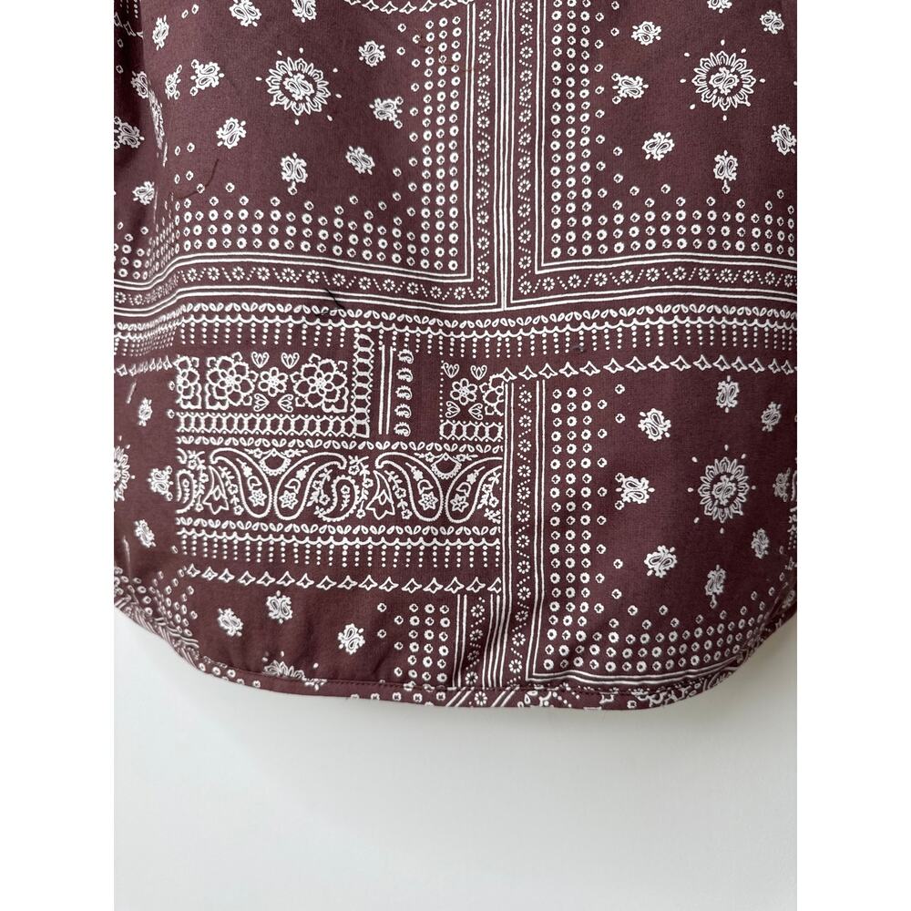 KAVU Women's Floral & Paisley Bandana Print Delmont Jacket Brown Medium - Picture 7 of 10